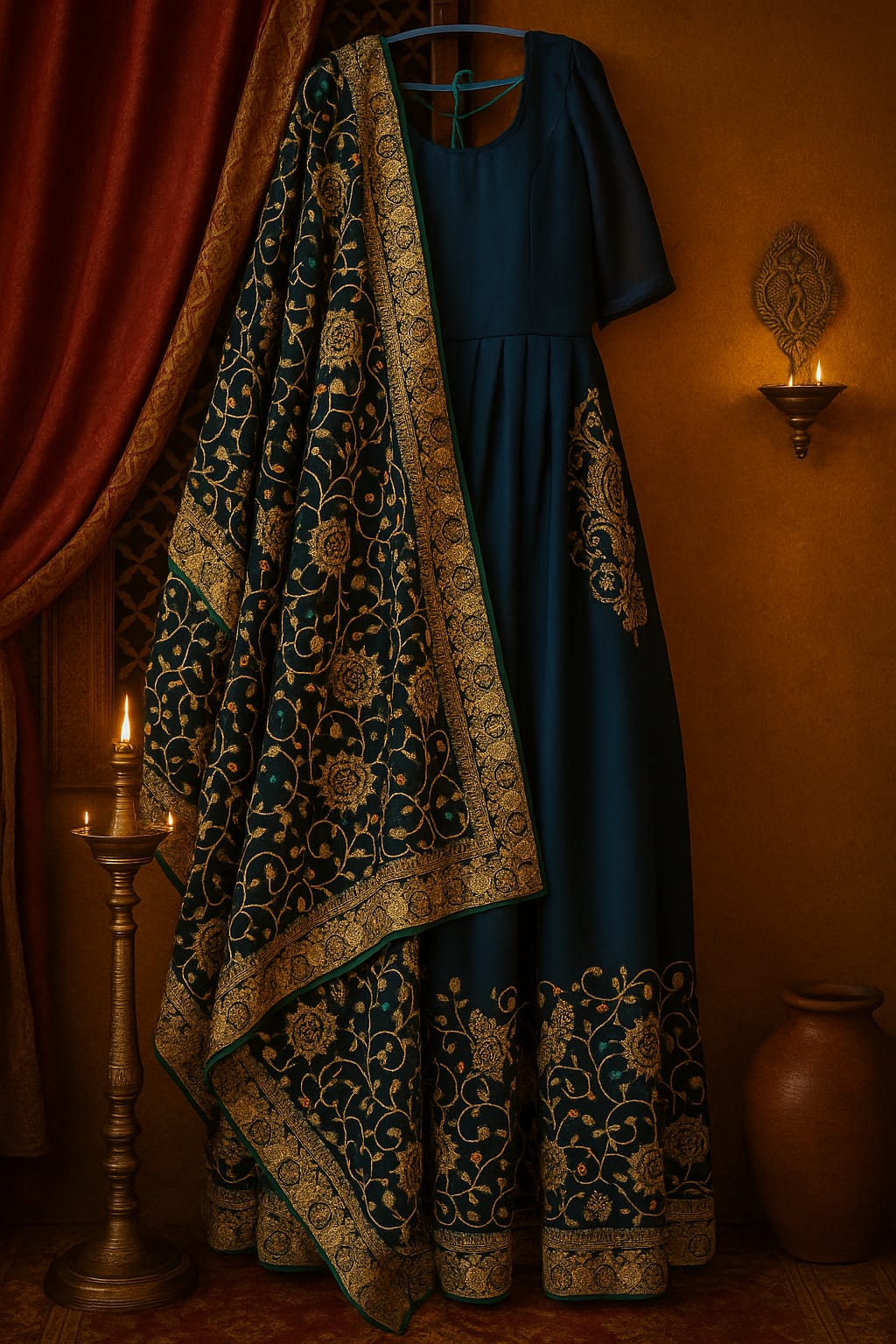 Zehra Zari Work Festive Gown