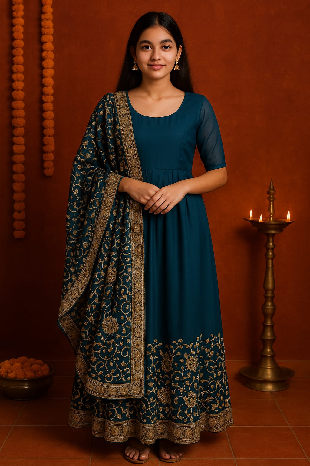 Zehra Zari Work Festive Gown